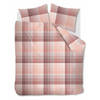 Beddinghouse Flanel dekbedovertrek Graham - Koraal - 2-Persoons 200x200/220 cm