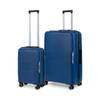 TravelZ Swinger Kofferset 2-delig- Handbagage 55cm + 78 grote koffer - TSA-slot - Blauw