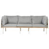 Beliani SENISE - Tuinsofa-Grijs-Aluminium