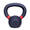 Kettlebell gietijzer - 4 kg - Zwart/Rood