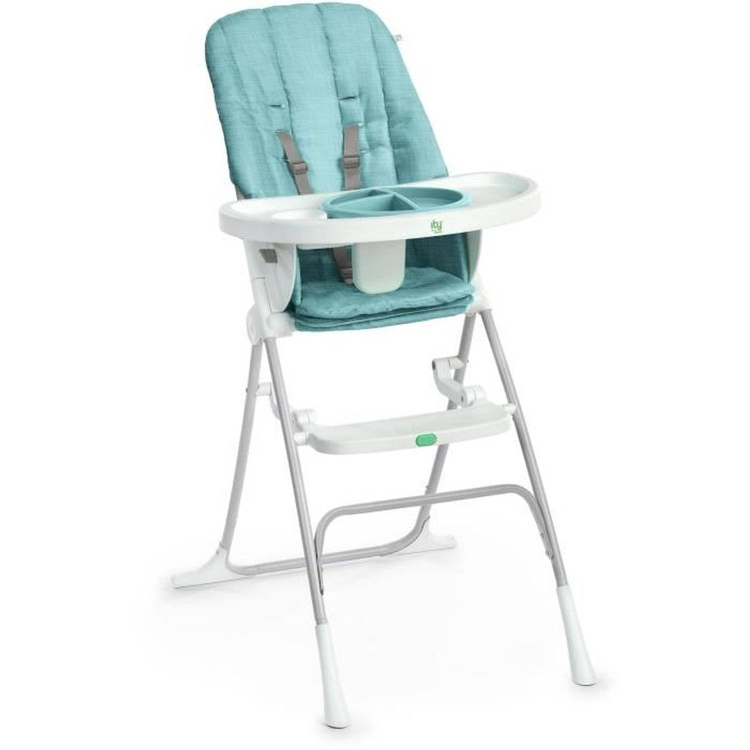 INGENUITY Compacte kinderstoel, met veiligheidsplaat, plat opvouwbaar, Sun Valley collectie, blauw