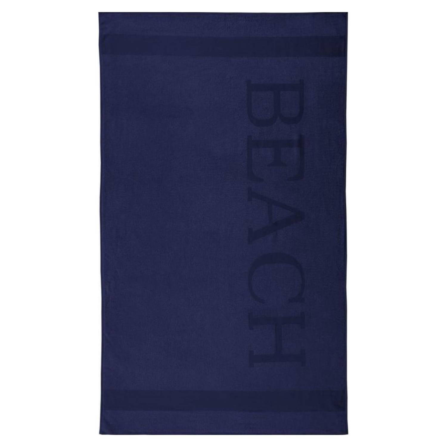 Droomtextiel® Beach Strandlaken xxl 100x200 cm - Navy Blauw - 100% Zacht Katoen - Sterke Kwaliteit