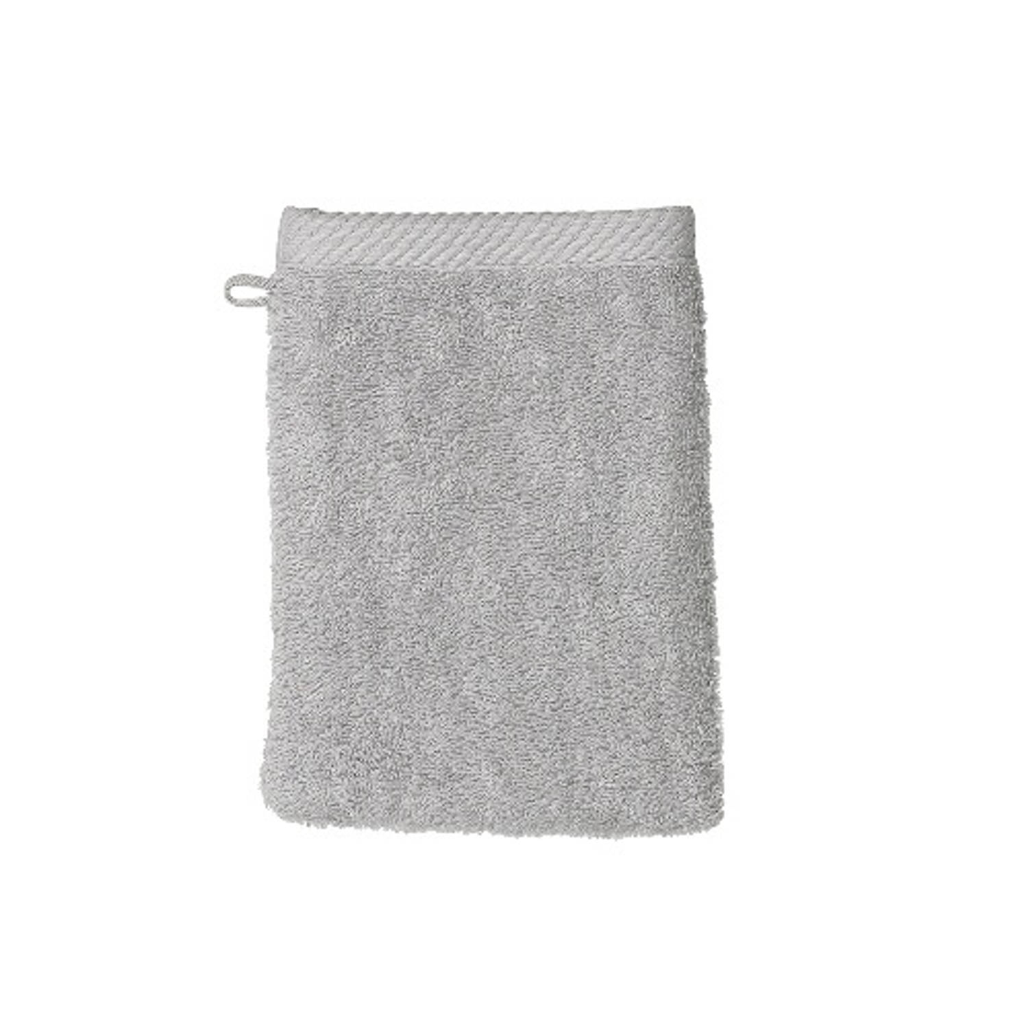 Kela Badkamer - Ladessa Washandje Rock Grey 15x21 cm Set van 3 Stuks - Kunststof - Grijs