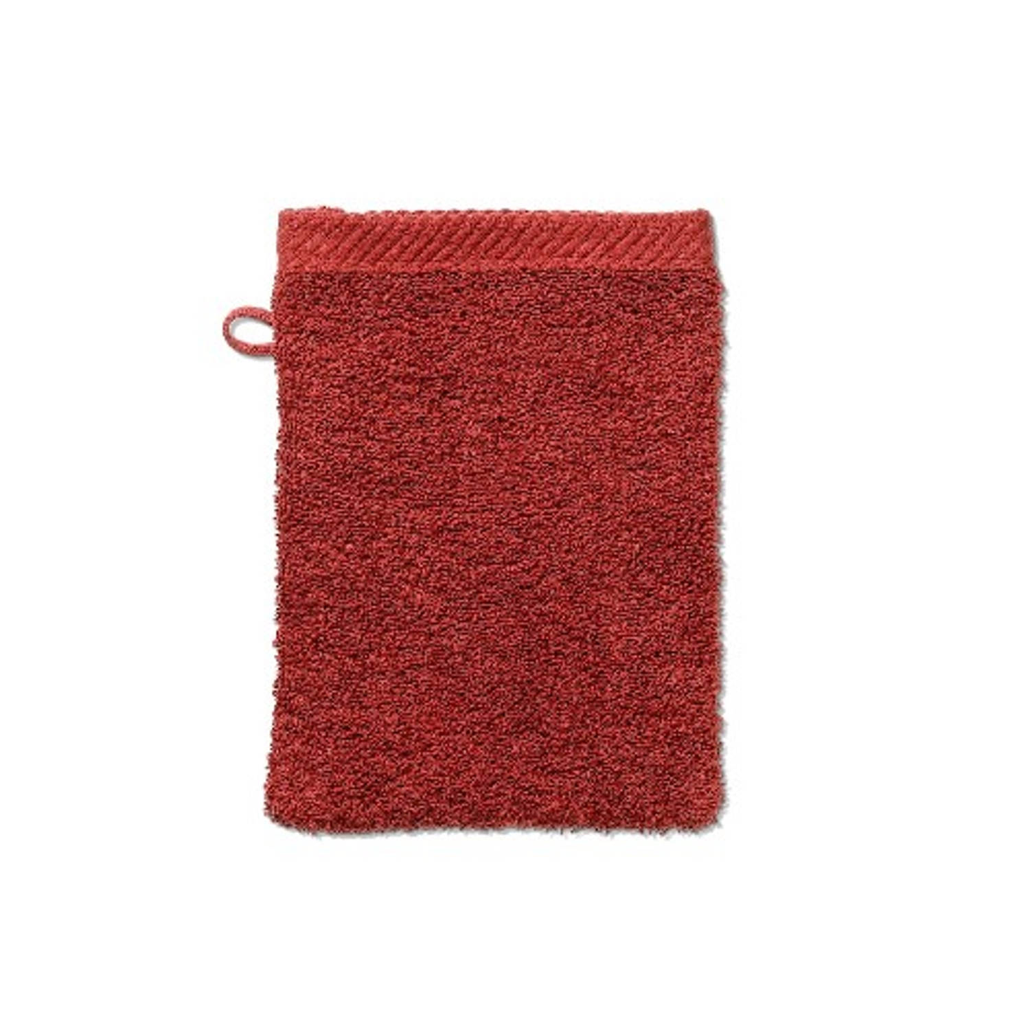 Kela Badkamer Ladessa Washandje Camine Red 15x21 cm Set van 3 Stuks