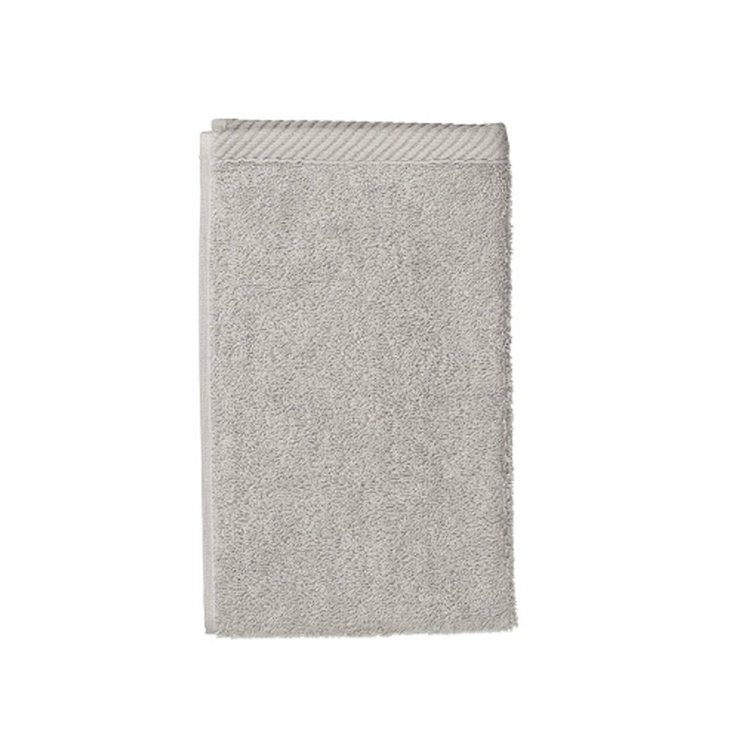 Kela Badkamer - Ladessa Gastendoek Rock Grey 30x50 cm Set van 3 Stuks - Kunststof - Grijs