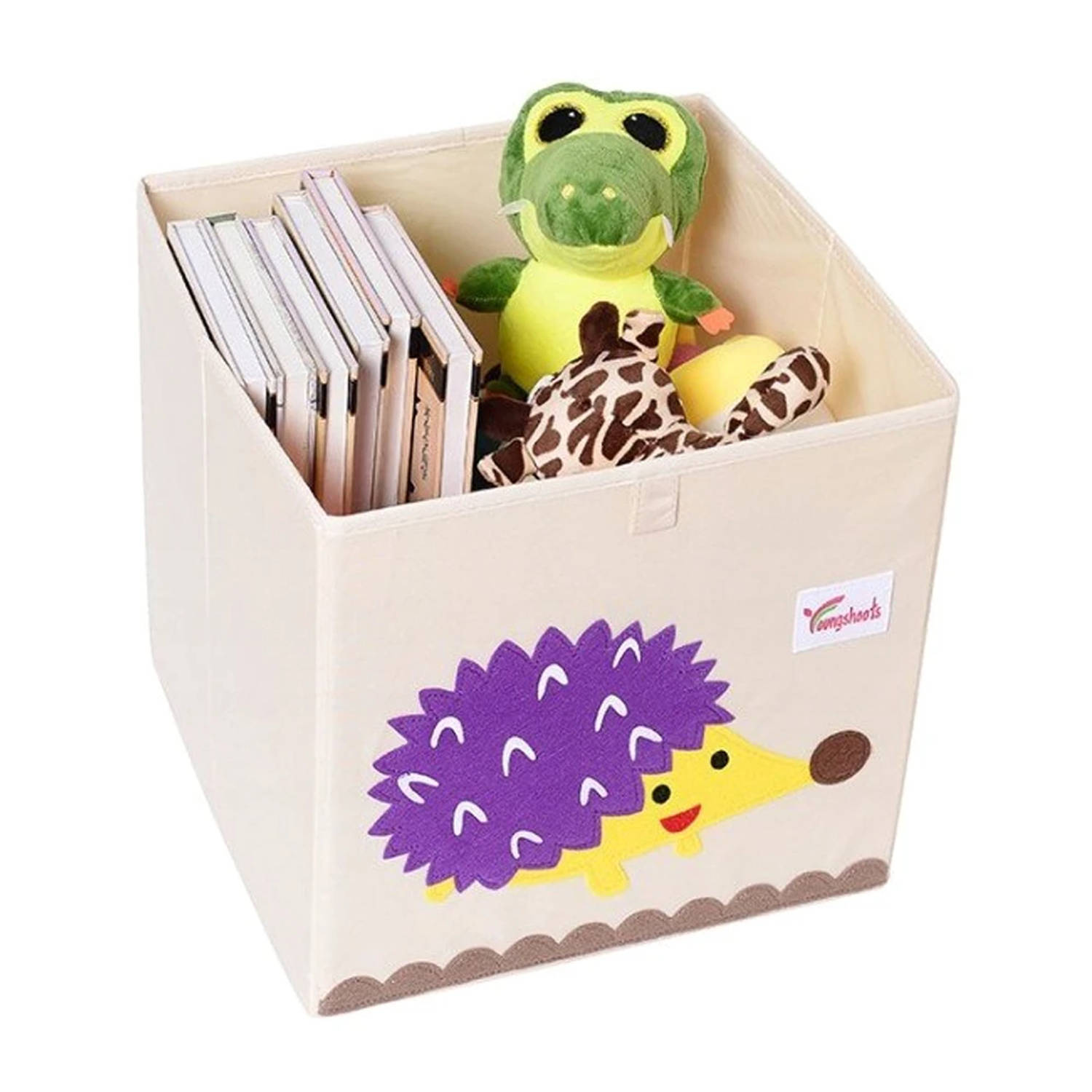 Youngshoots Opbergbox egel - Egel - Decoratief & Opvouwbaar