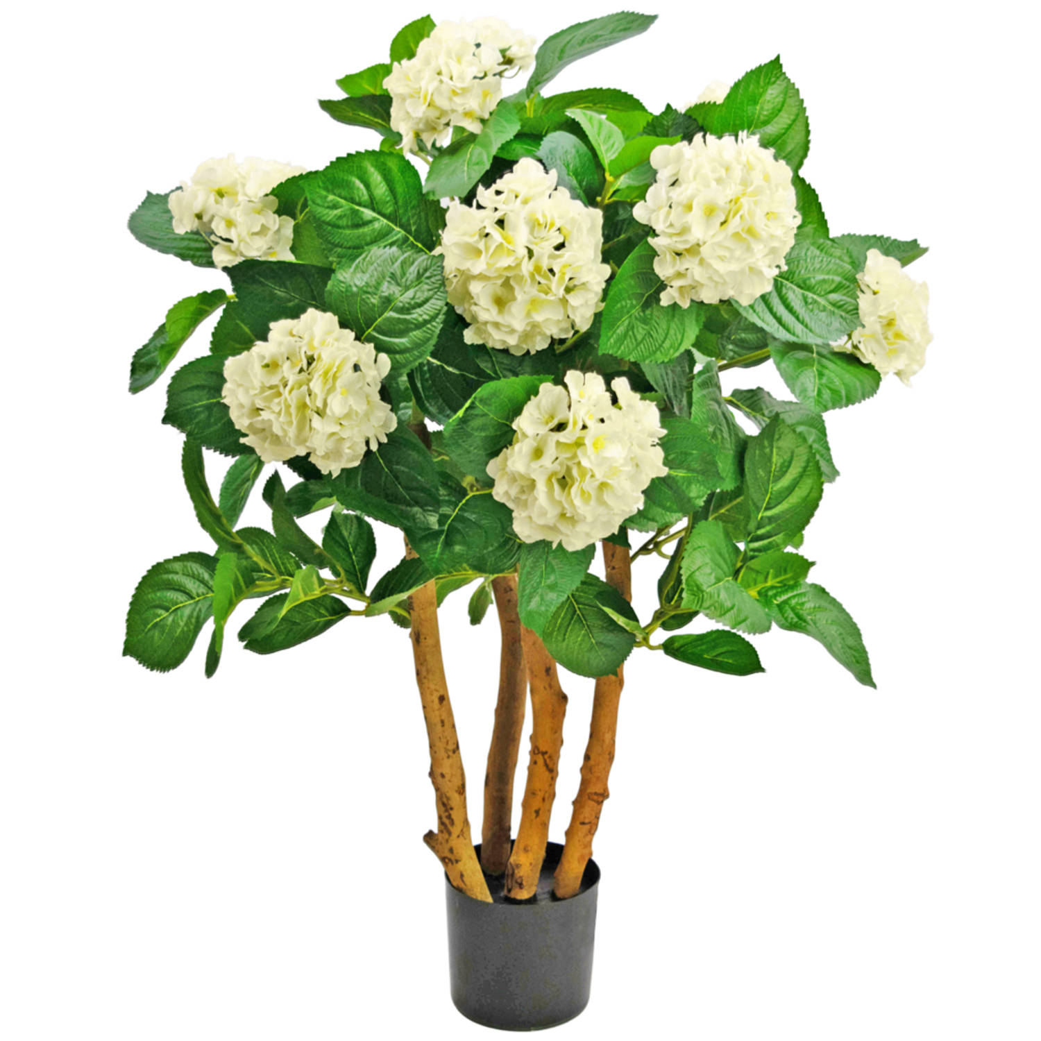 Kunstplant Hortensia 85 cm wit