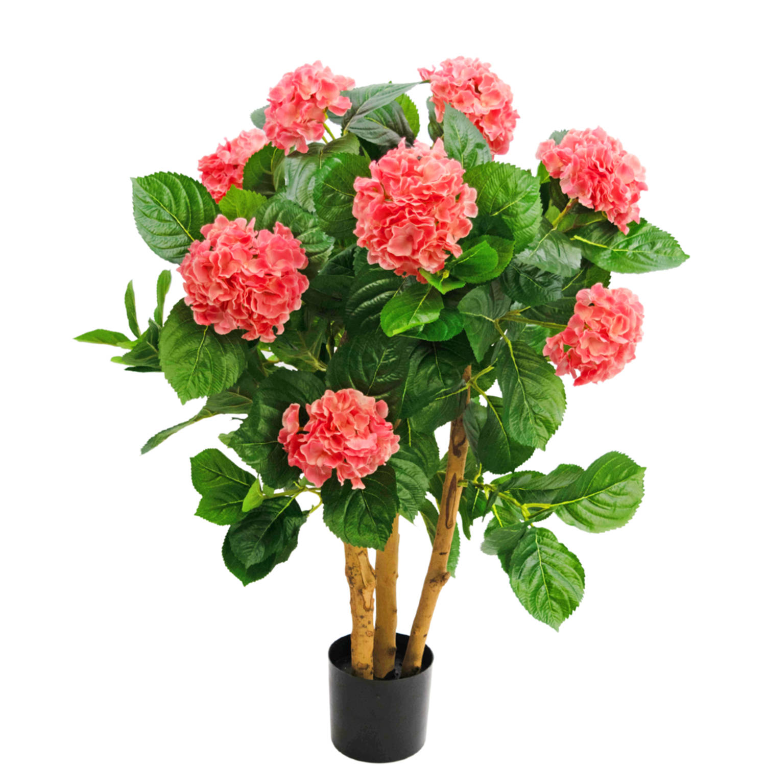 Kunstplant Hortensia 85 cm roze