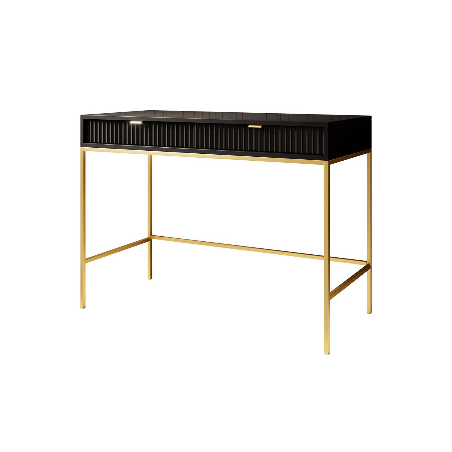 Meubella Kaptafel Navil 2 Zwart 104 cm