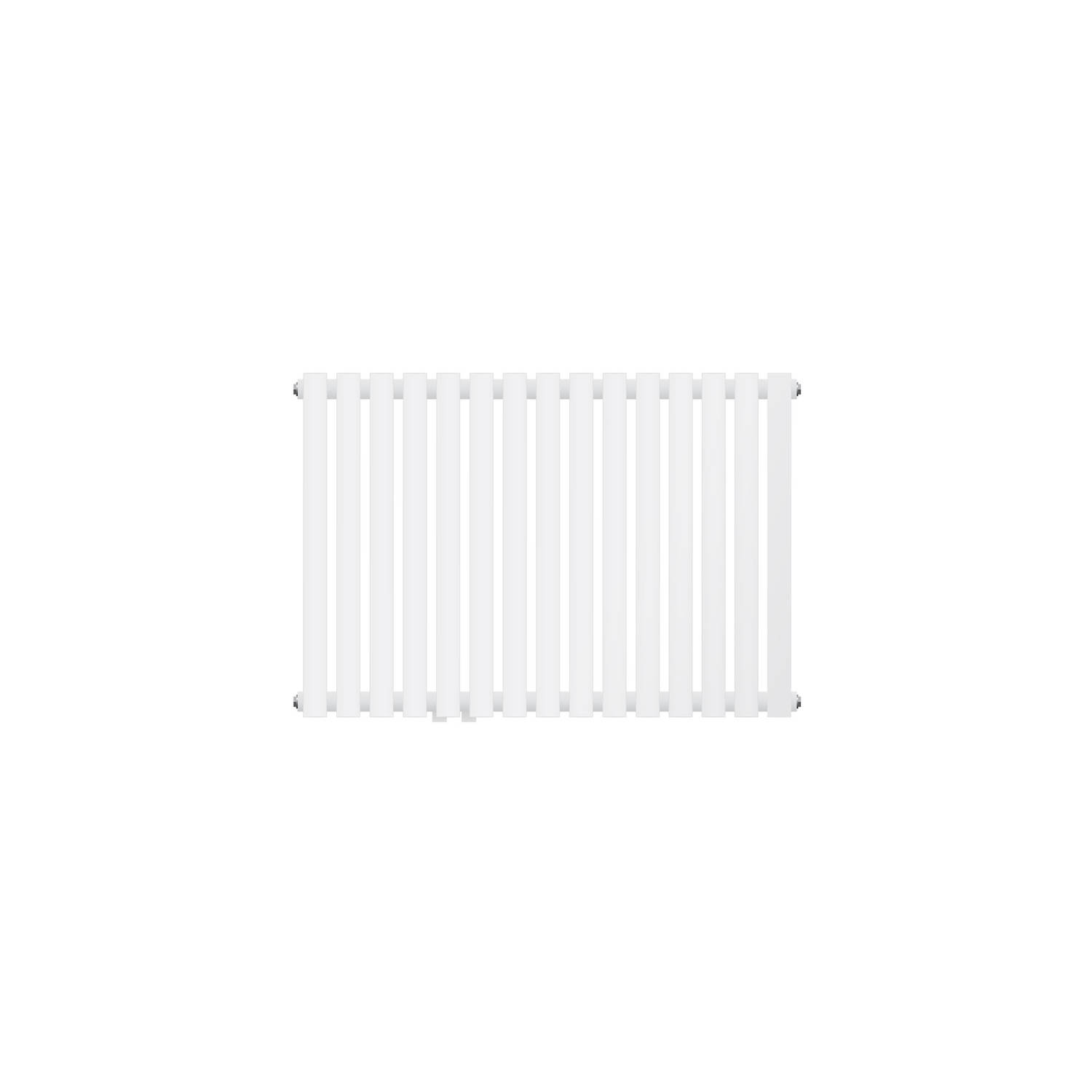 Luxebath Designradiator Stella Horizontaal 870 X 600 Mm, Wit, Middenaansluiting, Enkellaags, Vlak