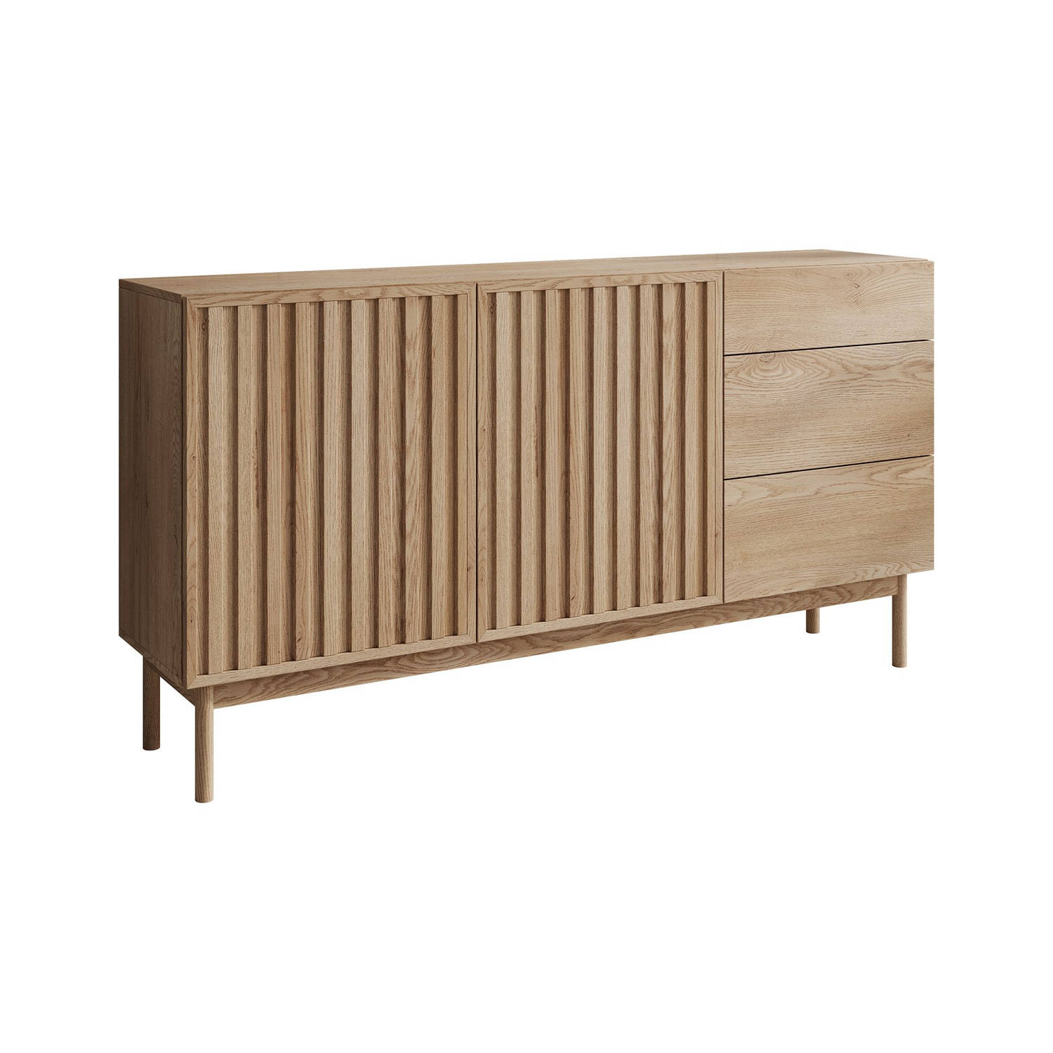 Meubella - Dressoir Storm - Eiken - 159 cm