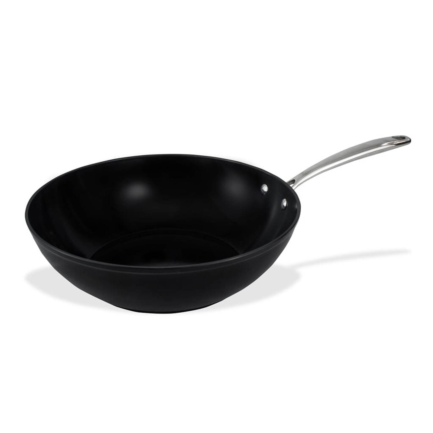 By C&P - Signature Wokpan 30 cm zwart - Inductie - PFAS vrij - Vaatwasser en Oven geschikt