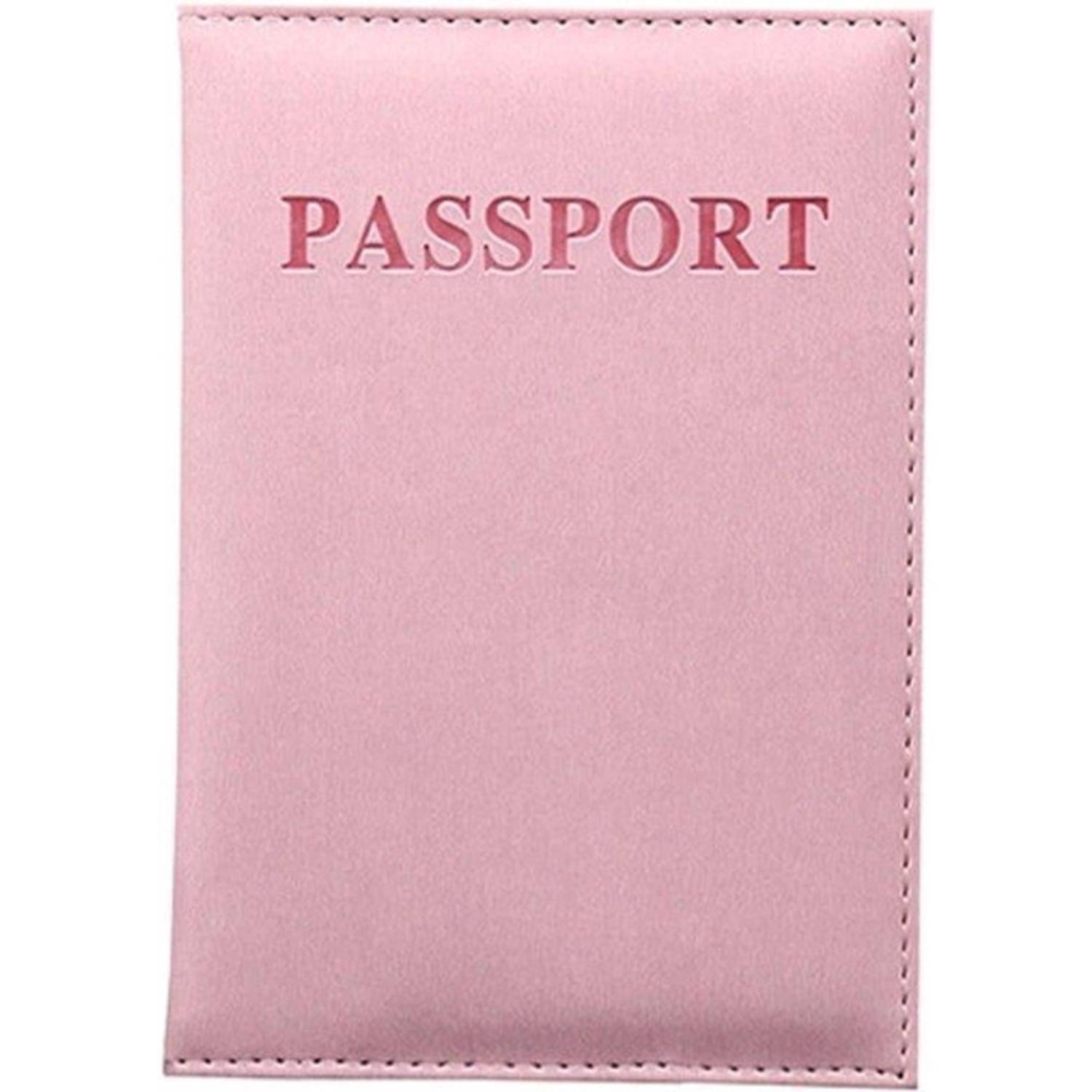 Knaak (Licht) Roze leren Paspoorthouder - Paspoort Hoesje - Cover - Mapje