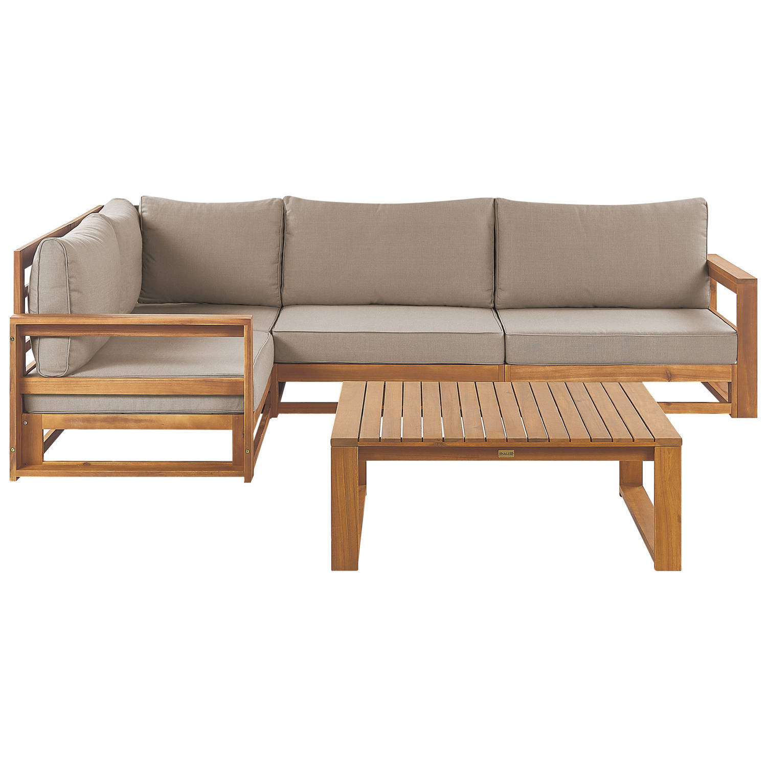 Beliani TIMOR - Loungeset-Lichte houtkleur-FSC® gecertificeerd acaciahout