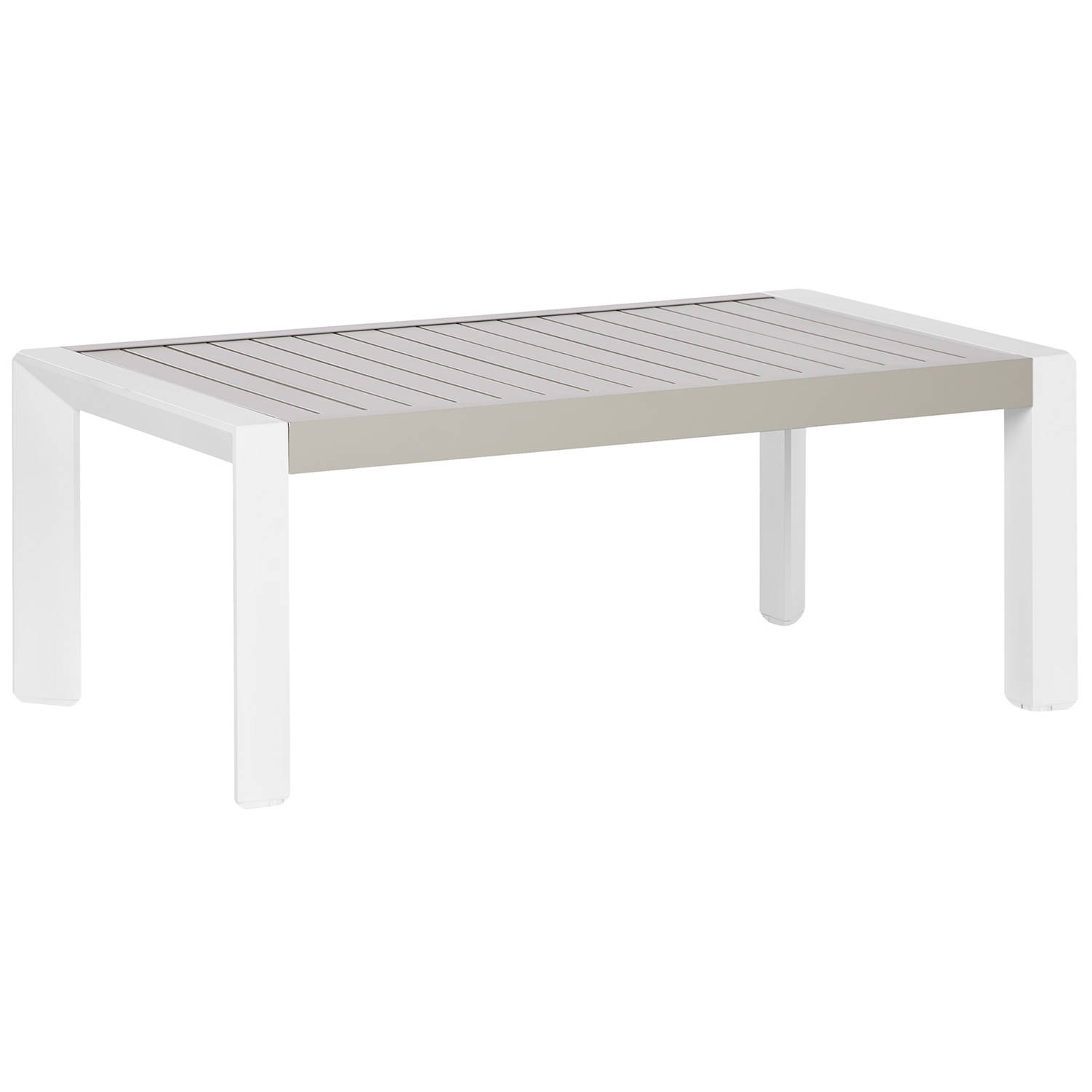 Beliani CASTELLA Tuintafel-Beige-Aluminium