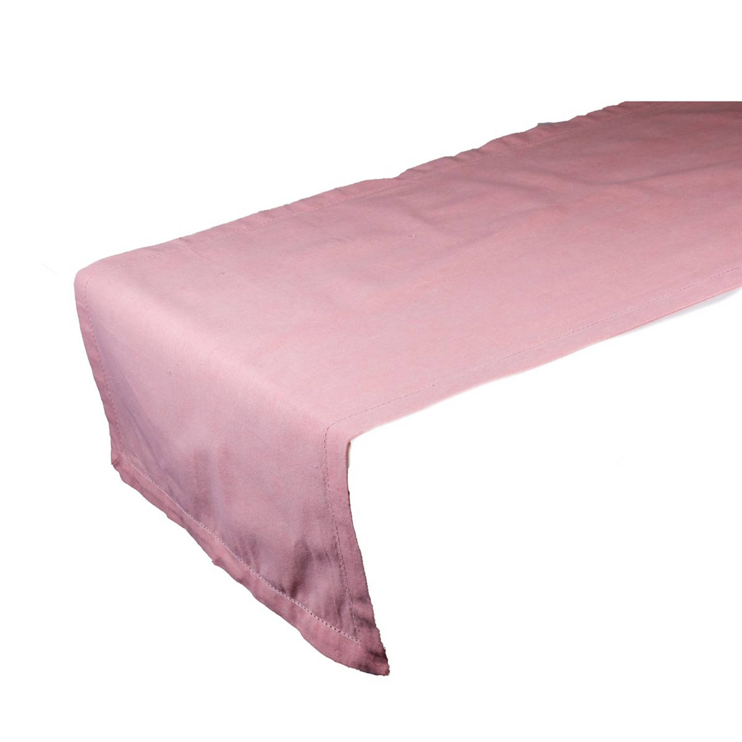 Linen & More - Tafelloper 'Nena' (50cm x 140cm, Peach)