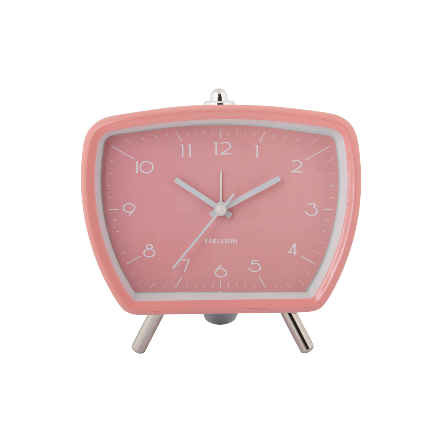 Karlsson - Wekker Candy Circus Retro - Flamingo pink