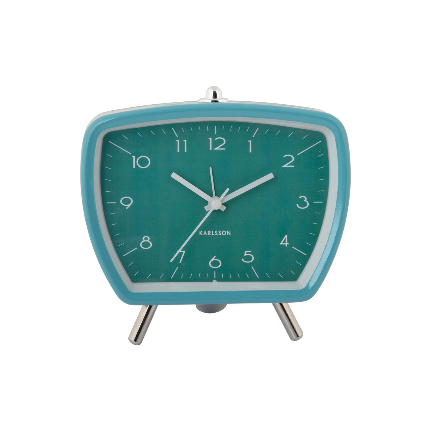 Karlsson - Wekker Candy Circus Retro - Turquoise blue