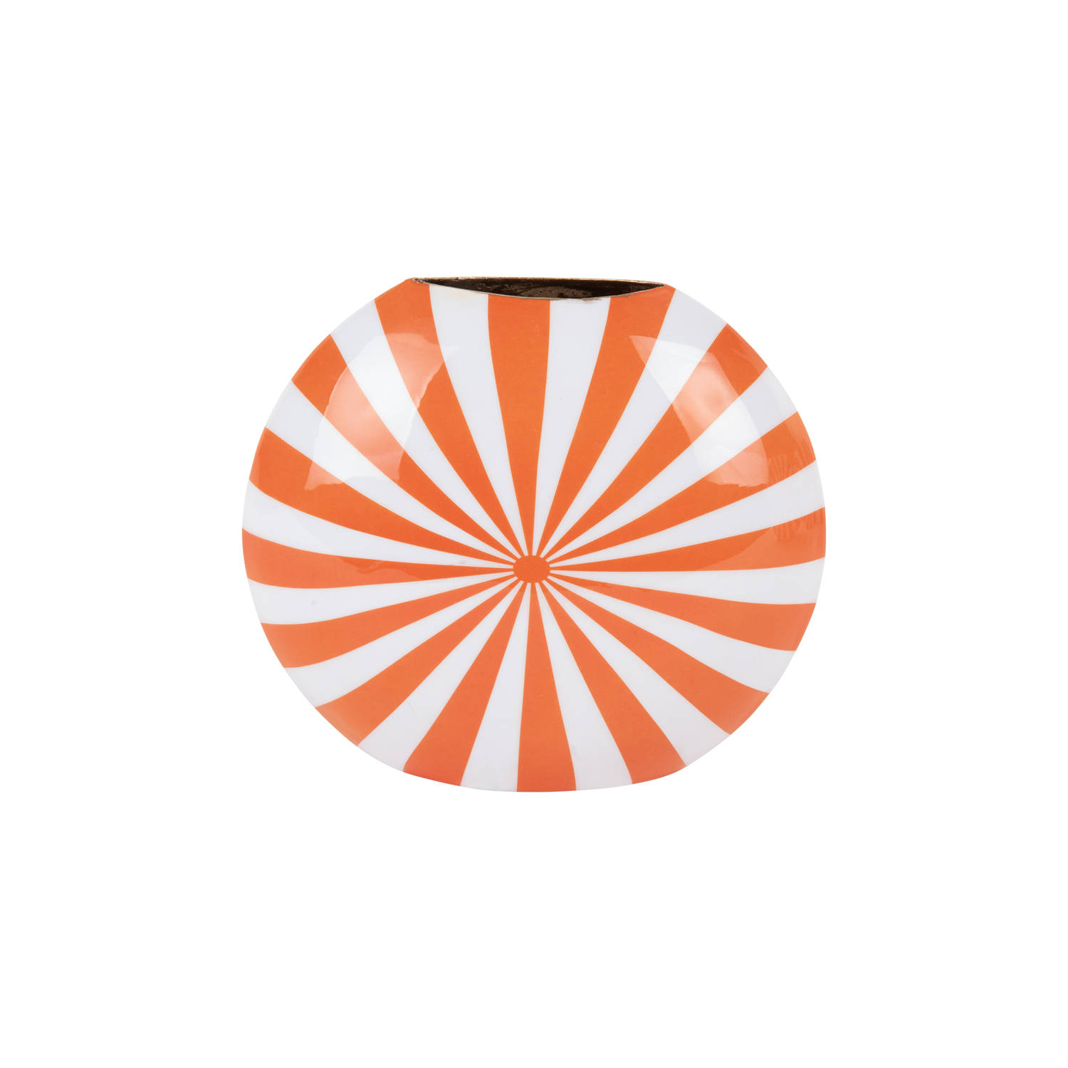 Present Time - Vaas Candy Swirl - Bright orange & white