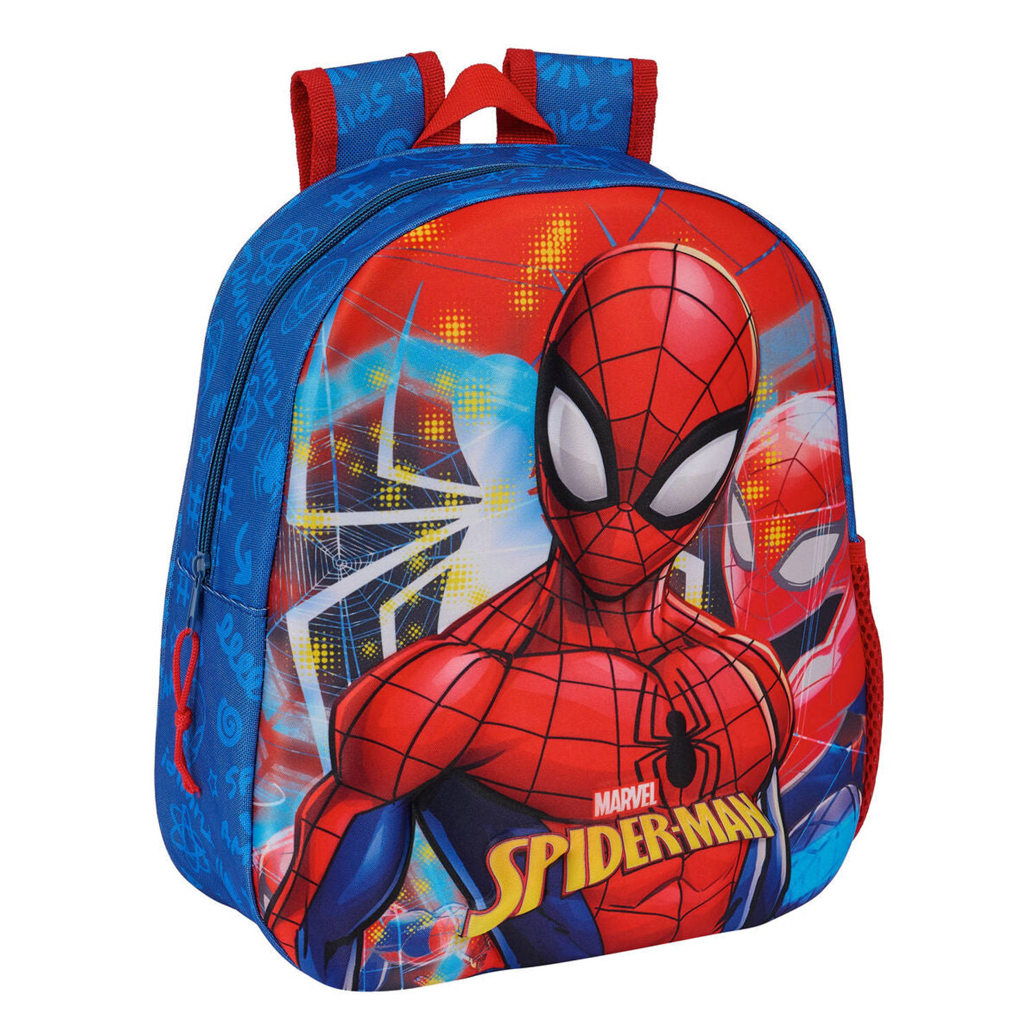 3D-schoolrugzak Spider-Man Rood Marineblauw 27 x 33 x 10 cm