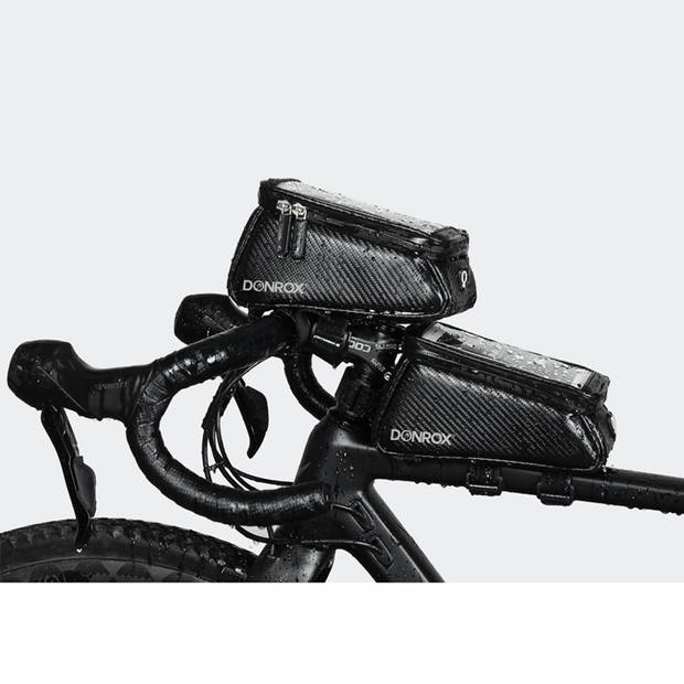Donrox Ride F500 Mat - Fietstas + telefoonhouder voor de F511 & F522
