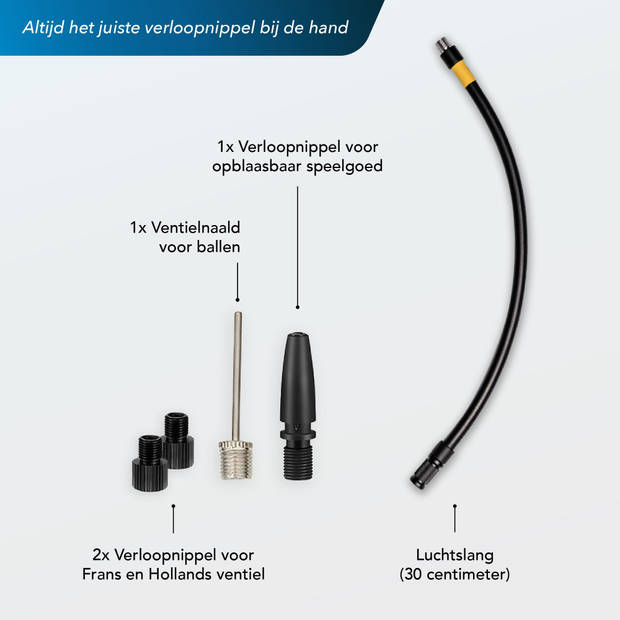 Donrox Ride F511 - Draagbare compressor bandenpomp fiets + Inclusief Fietstas Mat