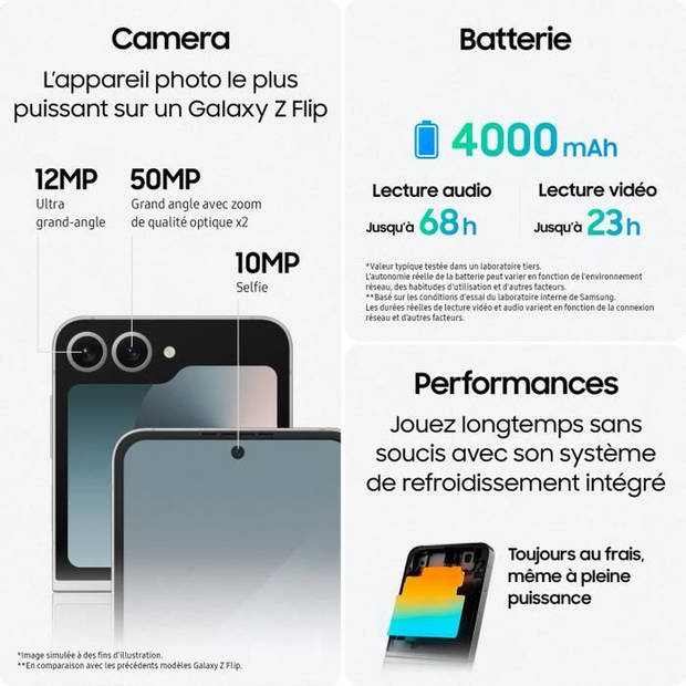 SAMSUNG Galaxy Z Flip6 Smartphone Aquagroen 256 GB