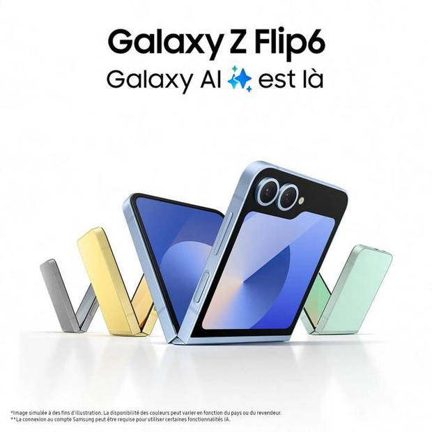 SAMSUNG Galaxy Z Flip6 Smartphone Aquagroen 256 GB