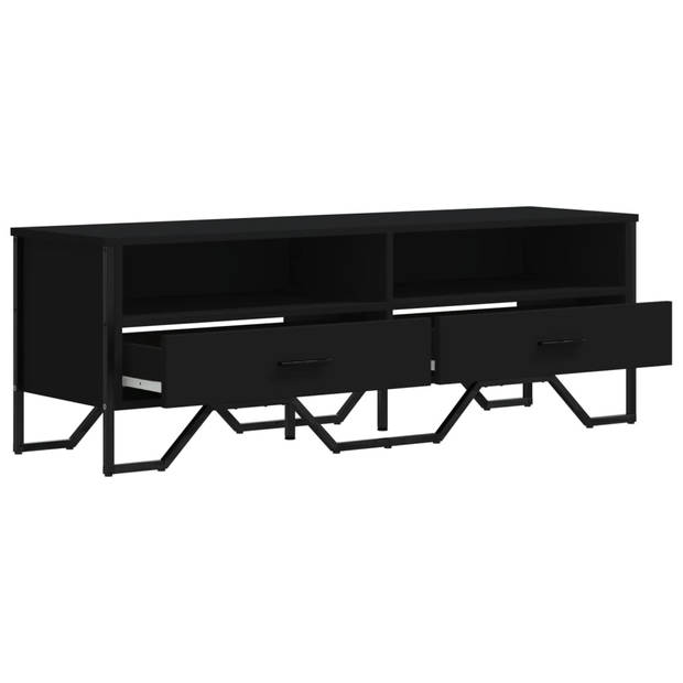 vidaXL Tv-meubel 122x34x41 cm bewerkt hout zwart
