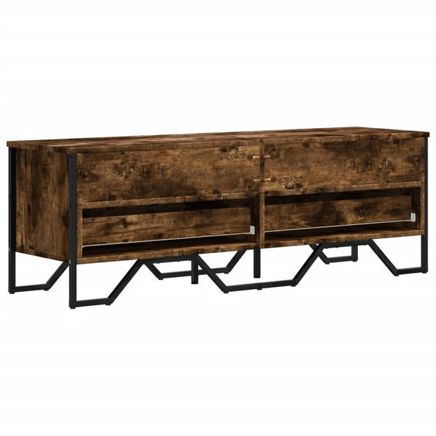 vidaXL Tv-meubel 122x34x41 cm bewerkt hout gerookt eikenkleurig