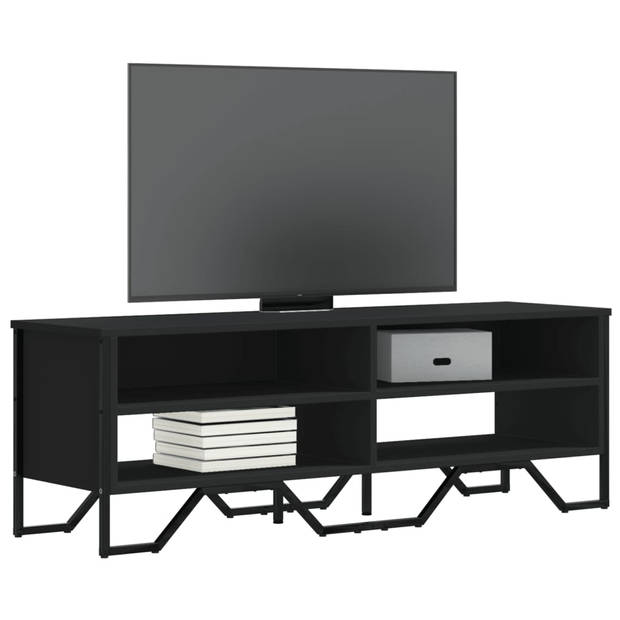 vidaXL Tv-meubel 122x34x41 cm bewerkt hout zwart