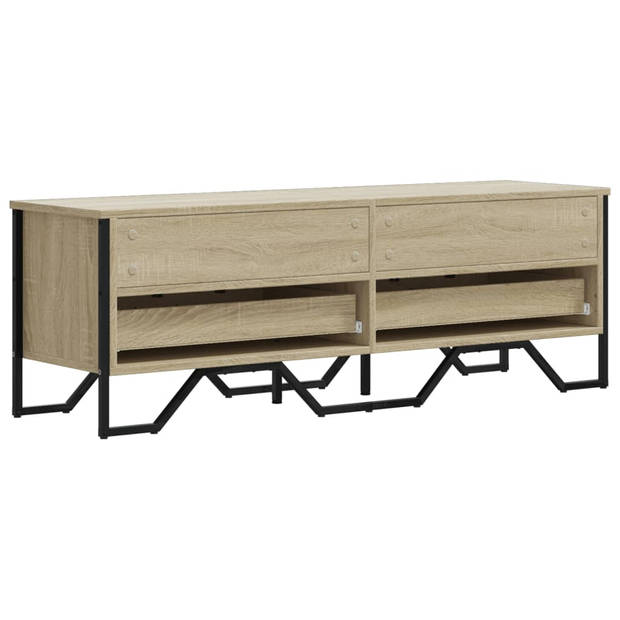 vidaXL Tv-meubel 122x34x41 cm bewerkt hout sonoma eikenkleurig