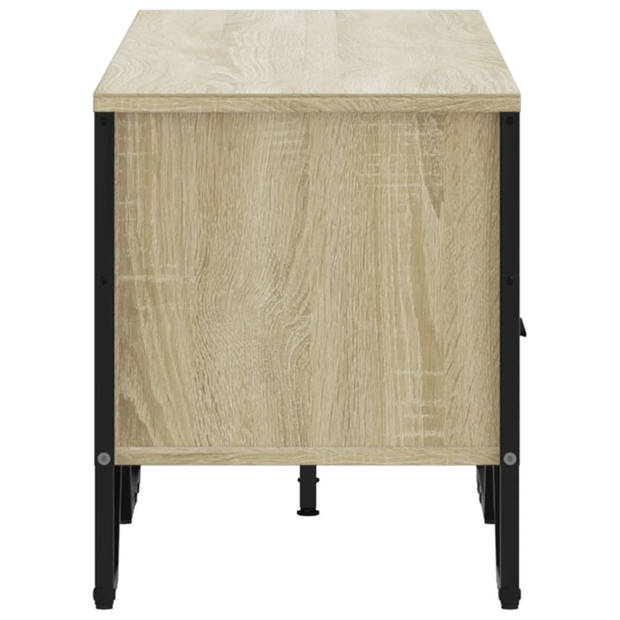 vidaXL Tv-meubel 122x34x41 cm bewerkt hout sonoma eikenkleurig