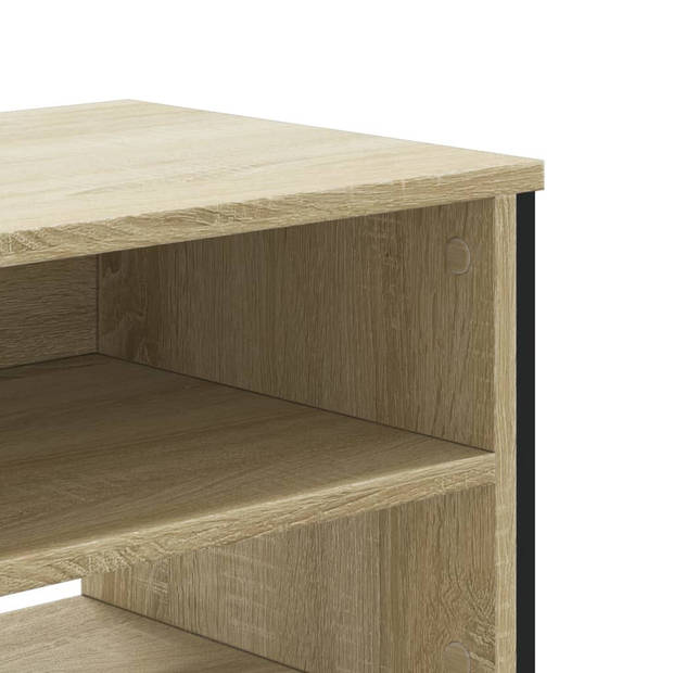 vidaXL Tv-meubel 122x34x41 cm bewerkt hout sonoma eikenkleurig