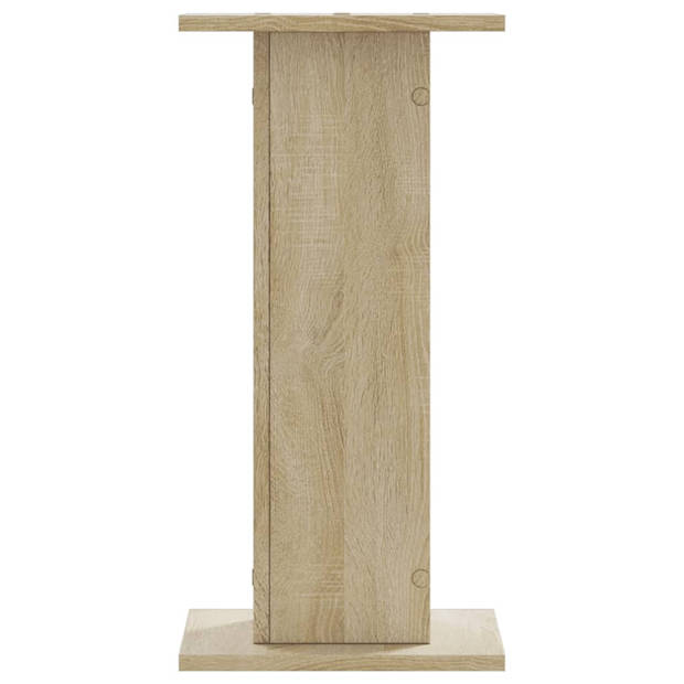 vidaXL Plantenstandaards 2 st 30x30x60 cm bewerkt hout sonoma eiken