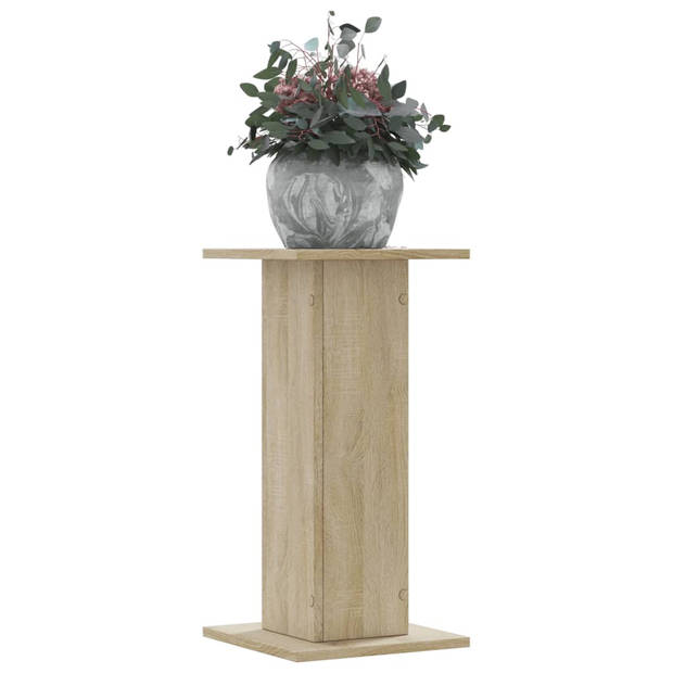 vidaXL Plantenstandaards 2 st 30x30x60 cm bewerkt hout sonoma eiken