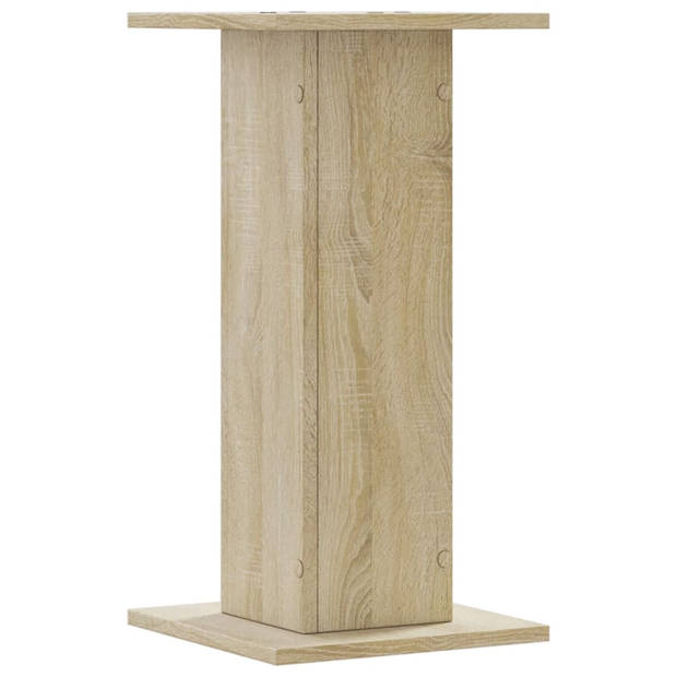 vidaXL Plantenstandaards 2 st 30x30x60 cm bewerkt hout sonoma eiken