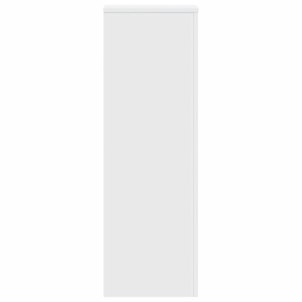 vidaXL Plantenstandaards 2 st 33x33x100 cm bewerkt hout wit