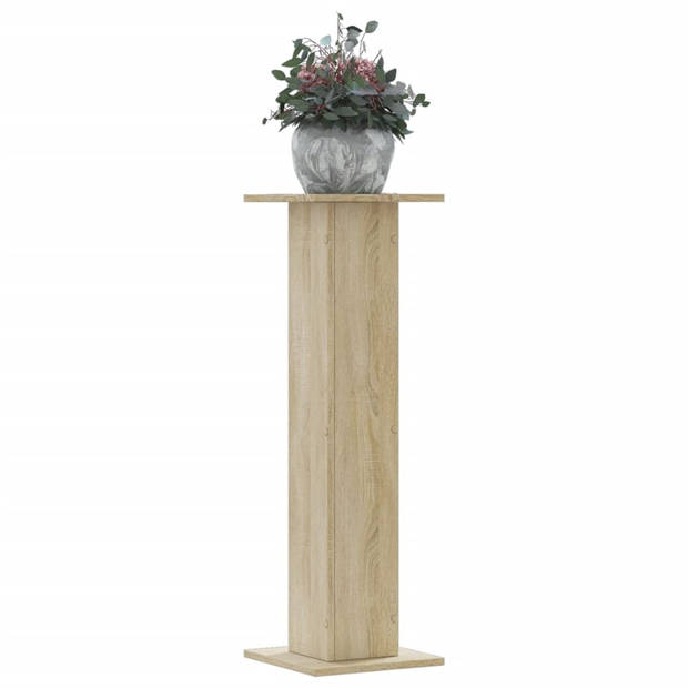 vidaXL Plantenstandaards 2 st 30x30x95 cm bewerkt hout sonoma eiken