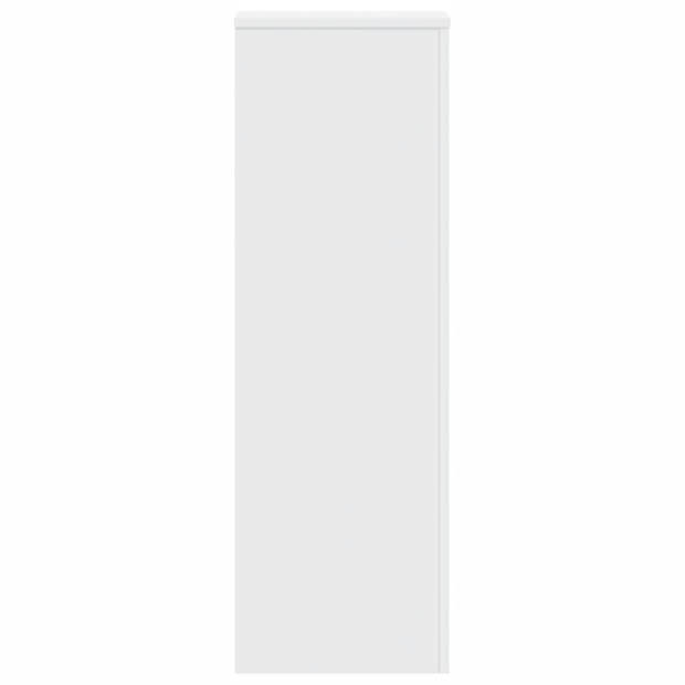 vidaXL Plantenstandaards 2 st 33x33x100 cm bewerkt hout wit