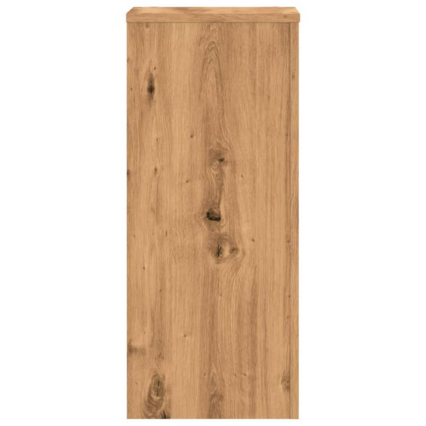 vidaXL Plantenstandaards 2 st 30x30x70 cm hout artisanaal eiken