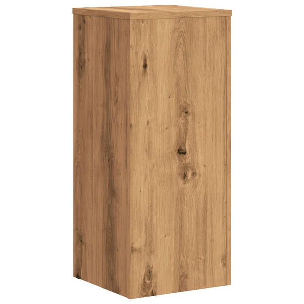 vidaXL Plantenstandaards 2 st 30x30x70 cm hout artisanaal eiken