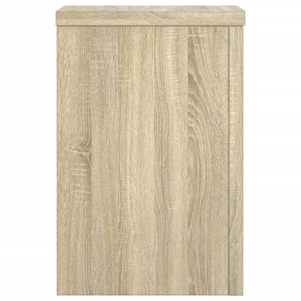 vidaXL Plantenstandaards 2 st 20x20x30 cm bewerkt hout sonoma eiken