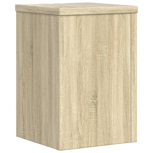 vidaXL Plantenstandaards 2 st 20x20x30 cm bewerkt hout sonoma eiken