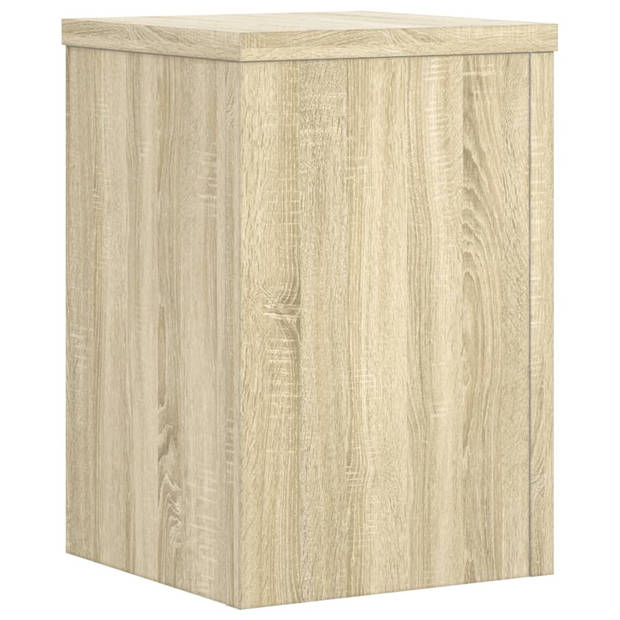 vidaXL Plantenstandaards 2 st 20x20x30 cm bewerkt hout sonoma eiken