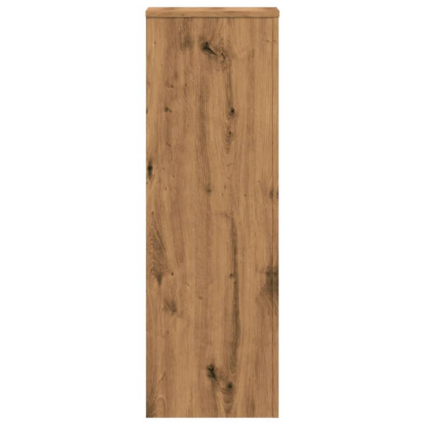 vidaXL Plantenstandaards 2 st 33x33x100 cm hout artisanaal eiken