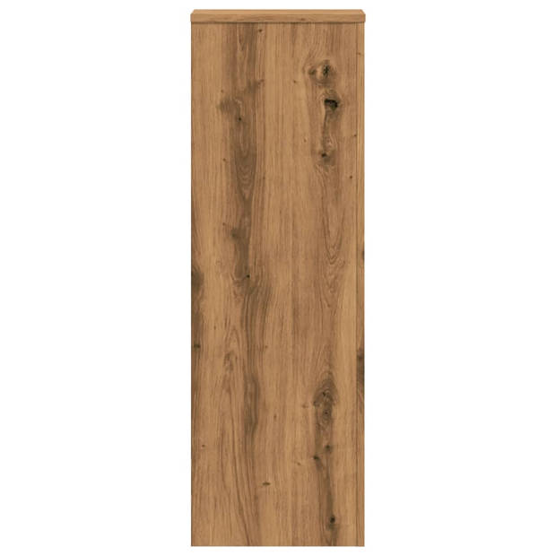 vidaXL Plantenstandaards 2 st 33x33x100 cm hout artisanaal eiken