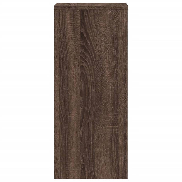 vidaXL Plantenstandaards 2 st 30x30x70 cm bewerkt hout bruin eiken