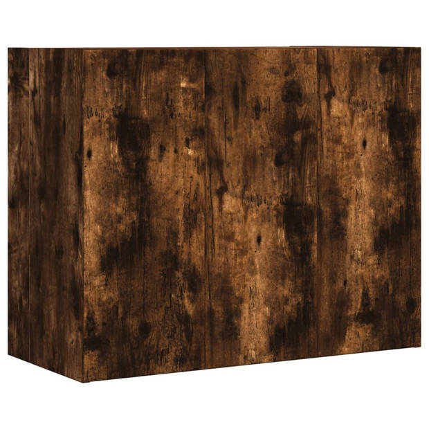 vidaXL Wandkast 75x35x60 cm bewerkt hout gerookt eikenkleurig