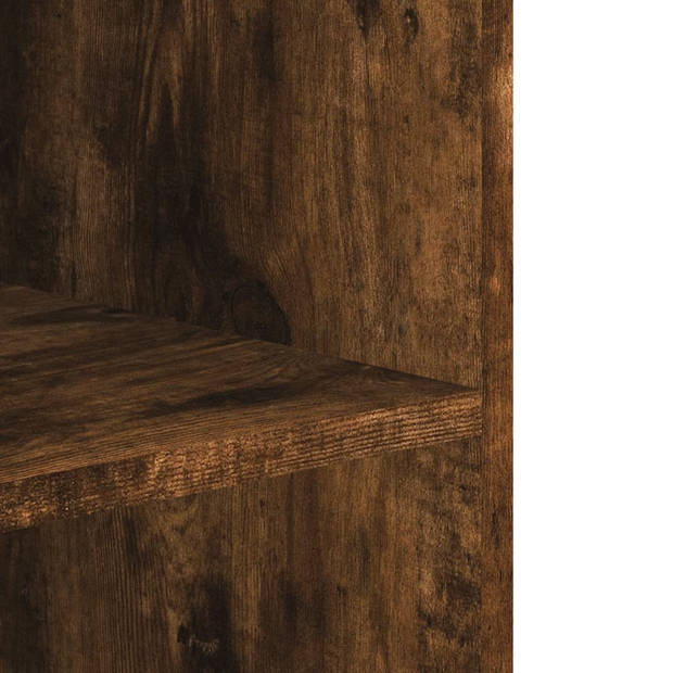 vidaXL Wandkast 75x35x60 cm bewerkt hout gerookt eikenkleurig